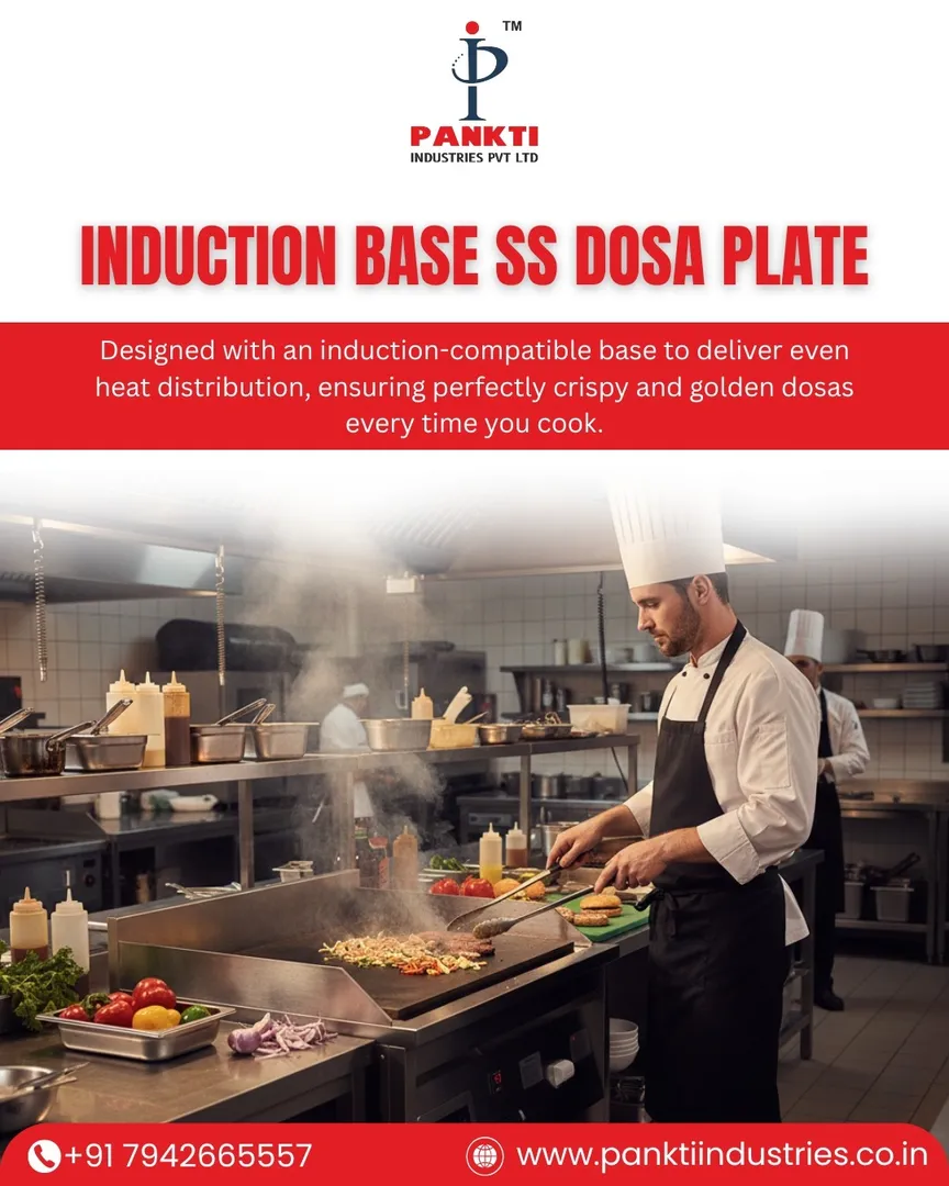 Induction Base SS Dosa Plate Manufacturer in India.