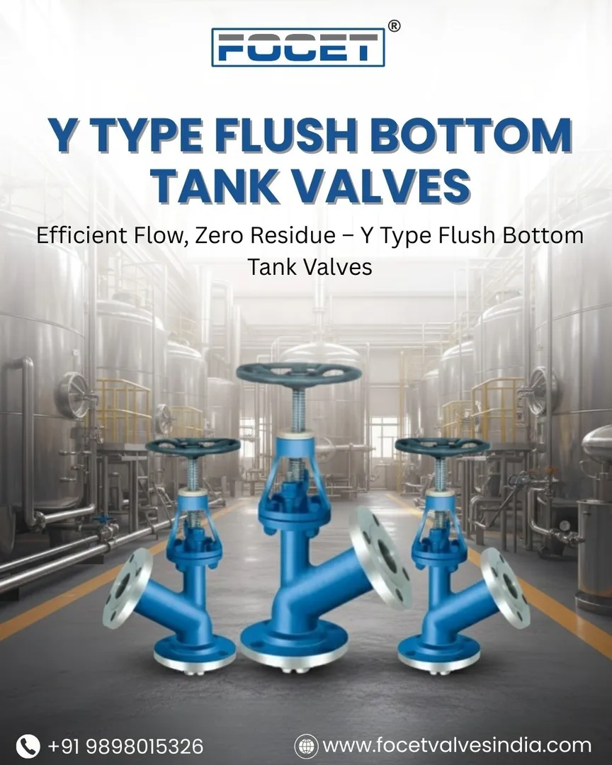 Y Type Flush Bottom Tank Valve Manufacturer in India.