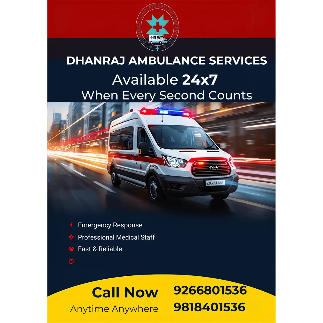 Indiaโs Dhanraj Ambulance Services 24x7 in Sector 88 & 89, Gurugram