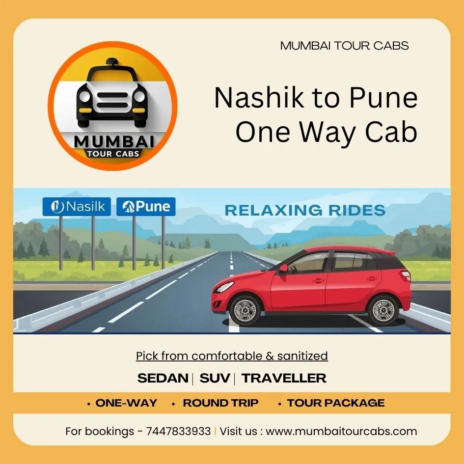 Nashik to Pune One Way Cab | Affordable Taxi Service | Mumbai Tour Cabs