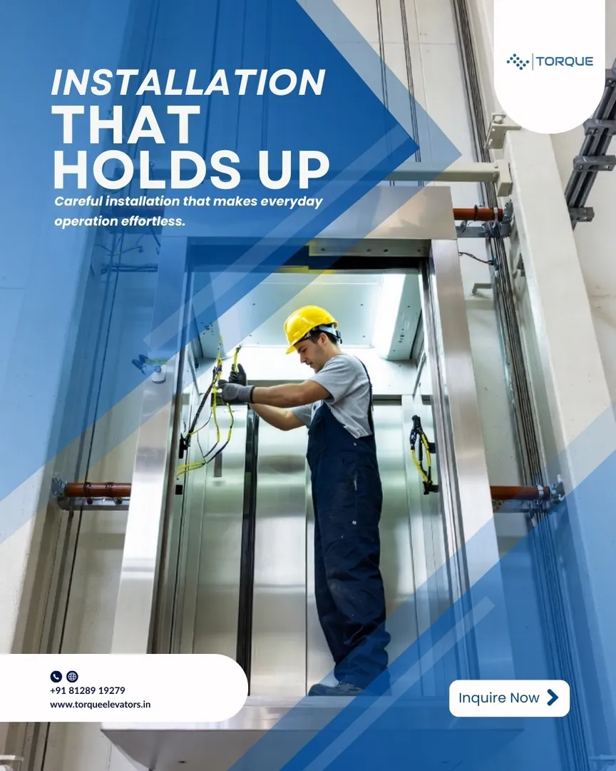 Elevator performance begins with correct installation.
With precise fitting and careful alignment, T...