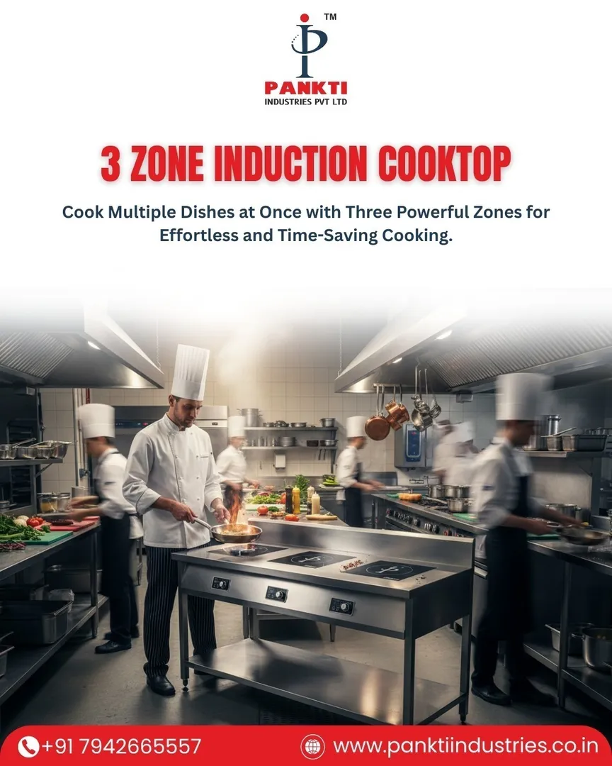 3 Zone Induction Cooktop in India