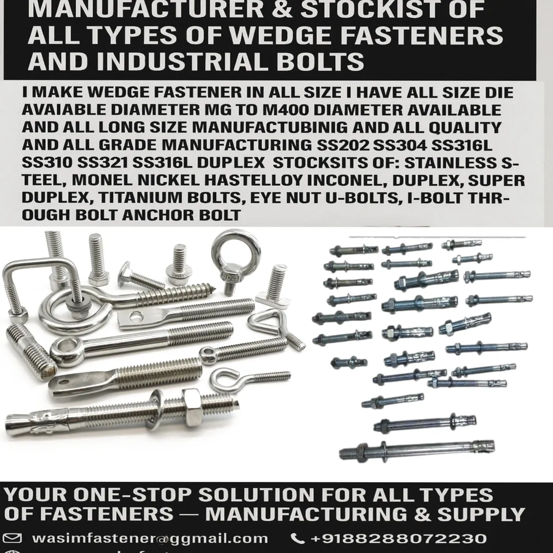 SS 304 SS 304L Fasteners Manufacturer & Supplier | Stainless Steel 304 Nuts, Bolts & Anchor Fastener