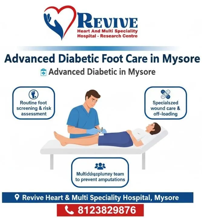 Advanced Diabetic Foot Care in Mysore | Revive Heart & Multi Speciality Hospital