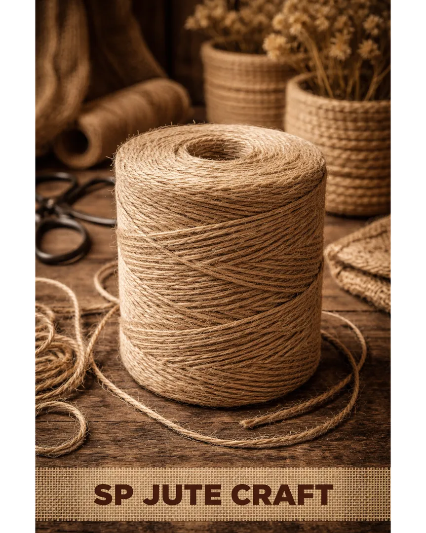 SP Jute Craft ka Jute Twine 100% natural jute fiber se bana hota hai, jo majboot, eco-friendly aur b...