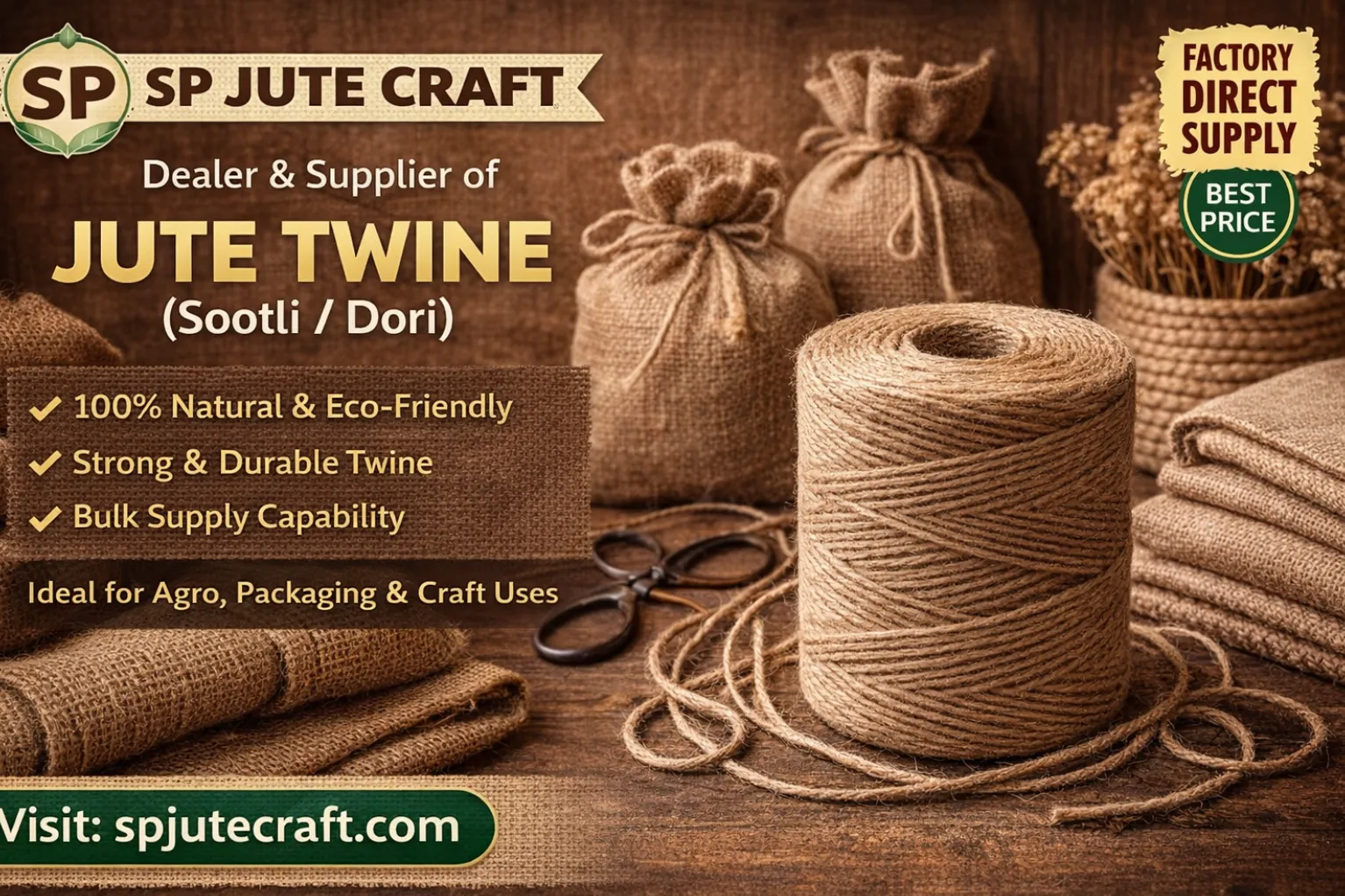 SP Jute Craft – Natural Jute Packaging & Craft Solutions