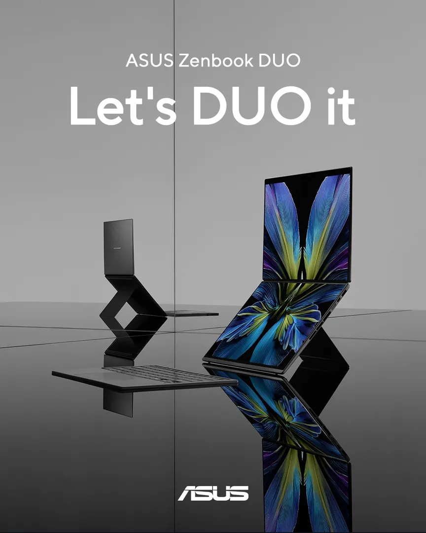 Letβs DUO it! π₯
Experience the future of multitasking with the ASUS Zenbook DUO (2026) π»β¨
