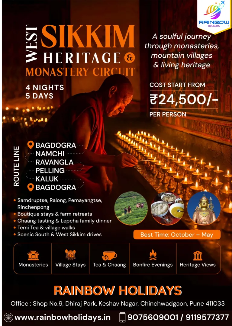 Discover the soulful side of Sikkim with our West Sikkim Heritage & Monastery Tour – starting at jus