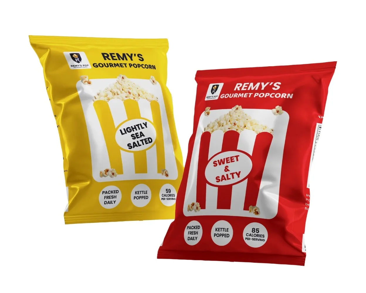 Center Seal Popcorn Pouch Packaging Design & Printing Services in India | Surya Graphics Coimbatore