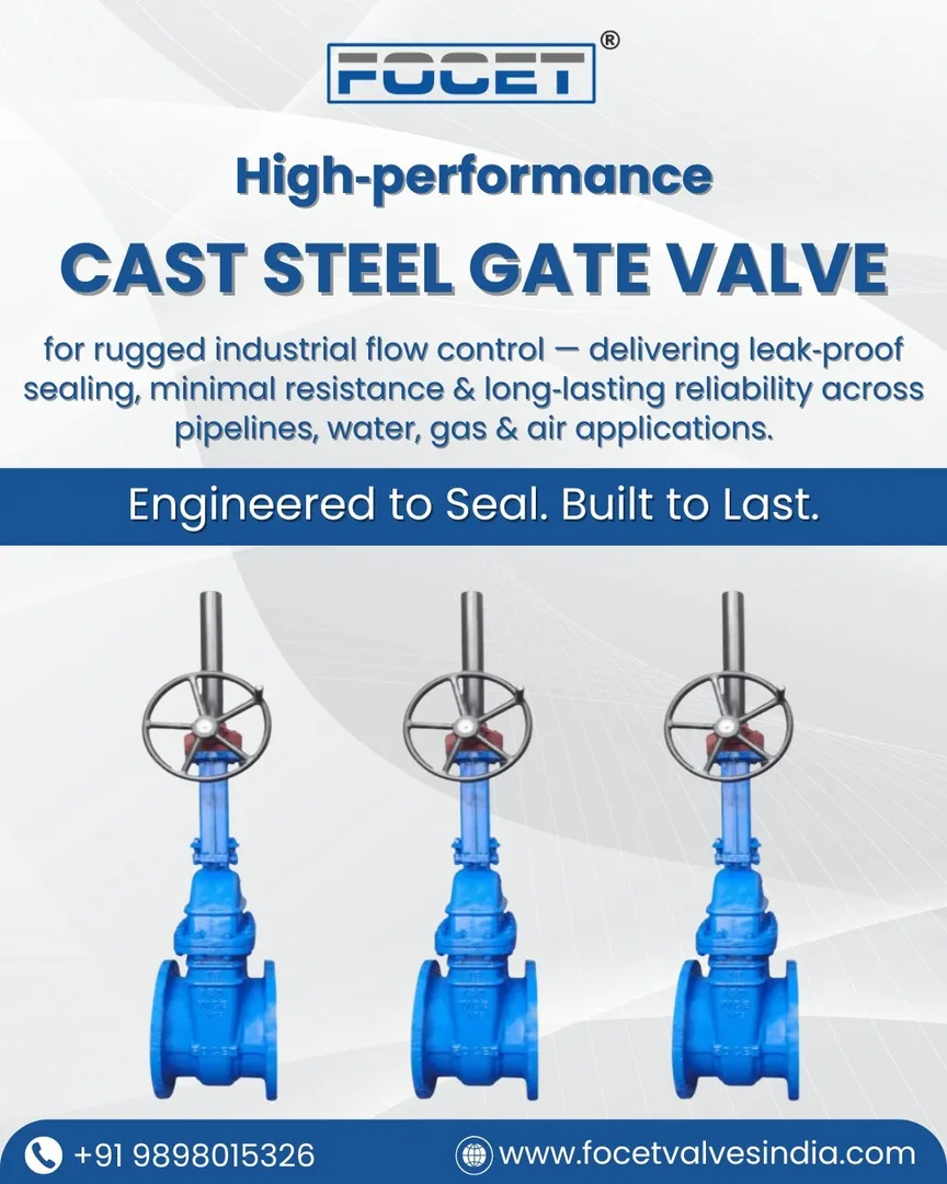 Cast Steel Gate Valves Manufacturers in India.