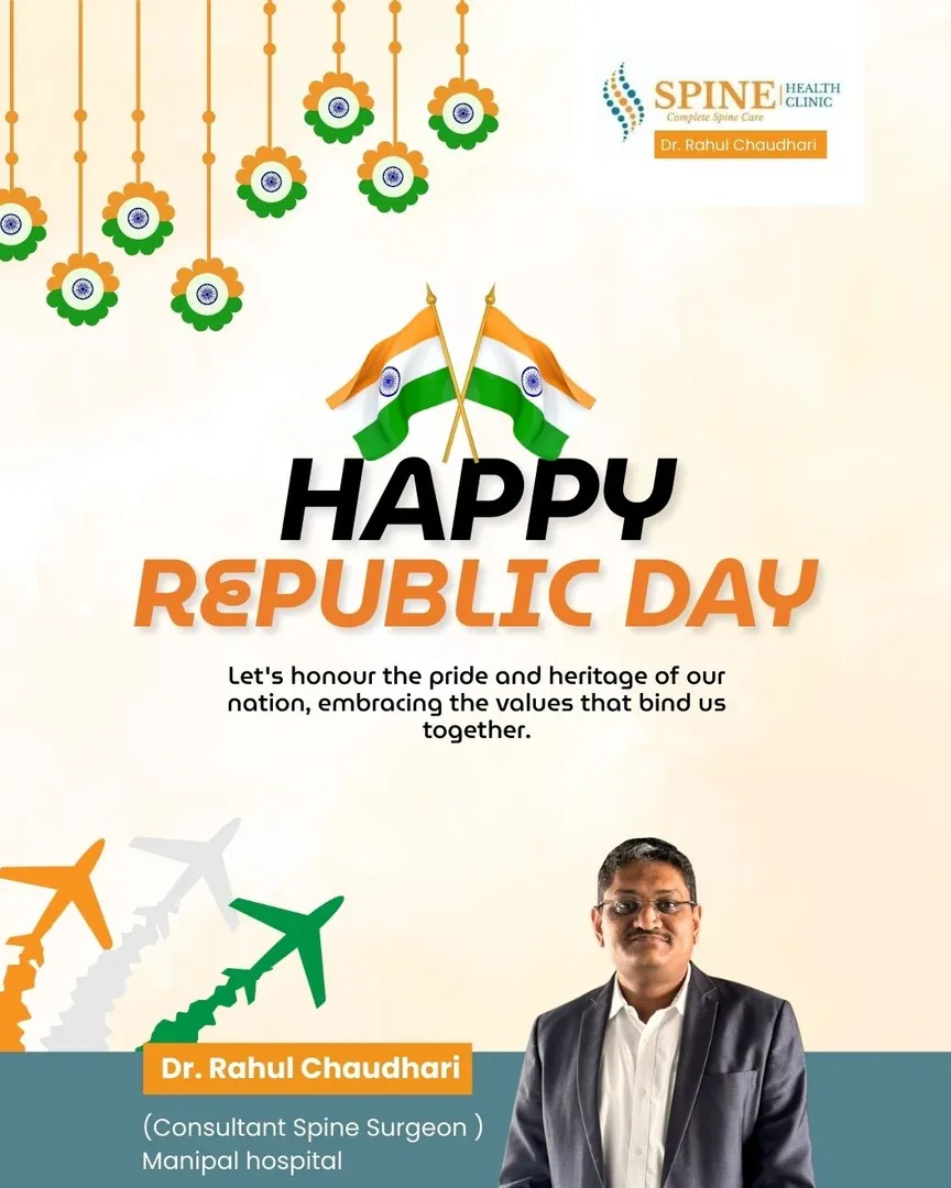 Happy Republic Day. Let us honour our nation by staying strong, active, and pain free. At Spine Heal...