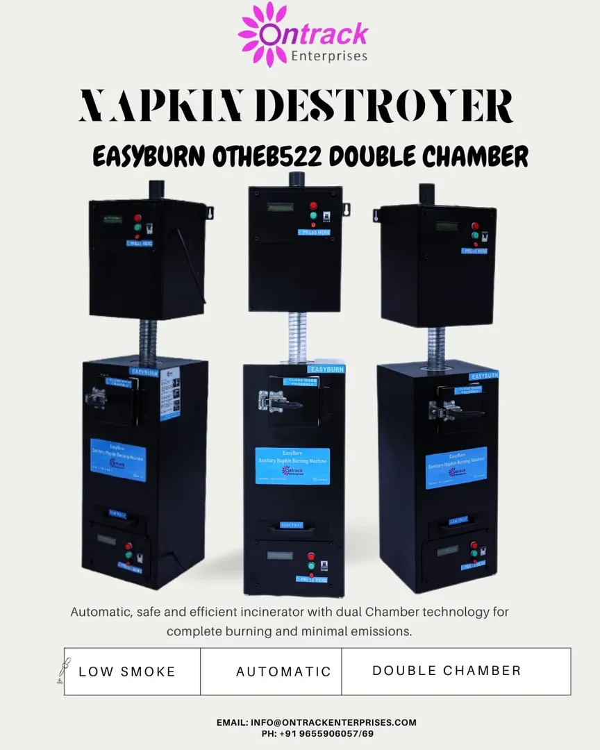 Double chamber Napkin Disposal Machine