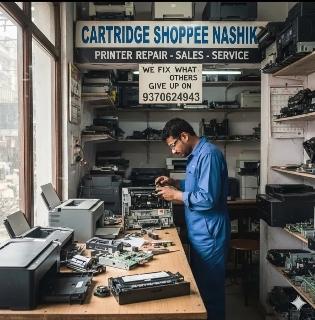Printer Repair • Refurbished Printers • Cartridges & Parts — Fast, Trusted Service in Nashik.