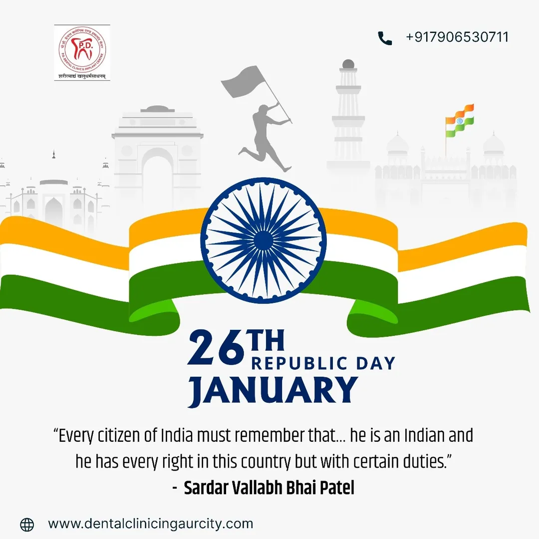 Republic day at pd dental clinic