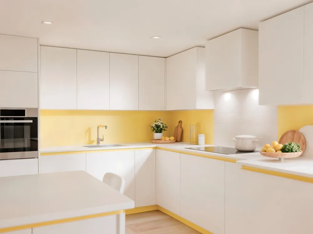 Acrylic Modular Kitchen in Theni Offering Modern Style and Easy Maintenance