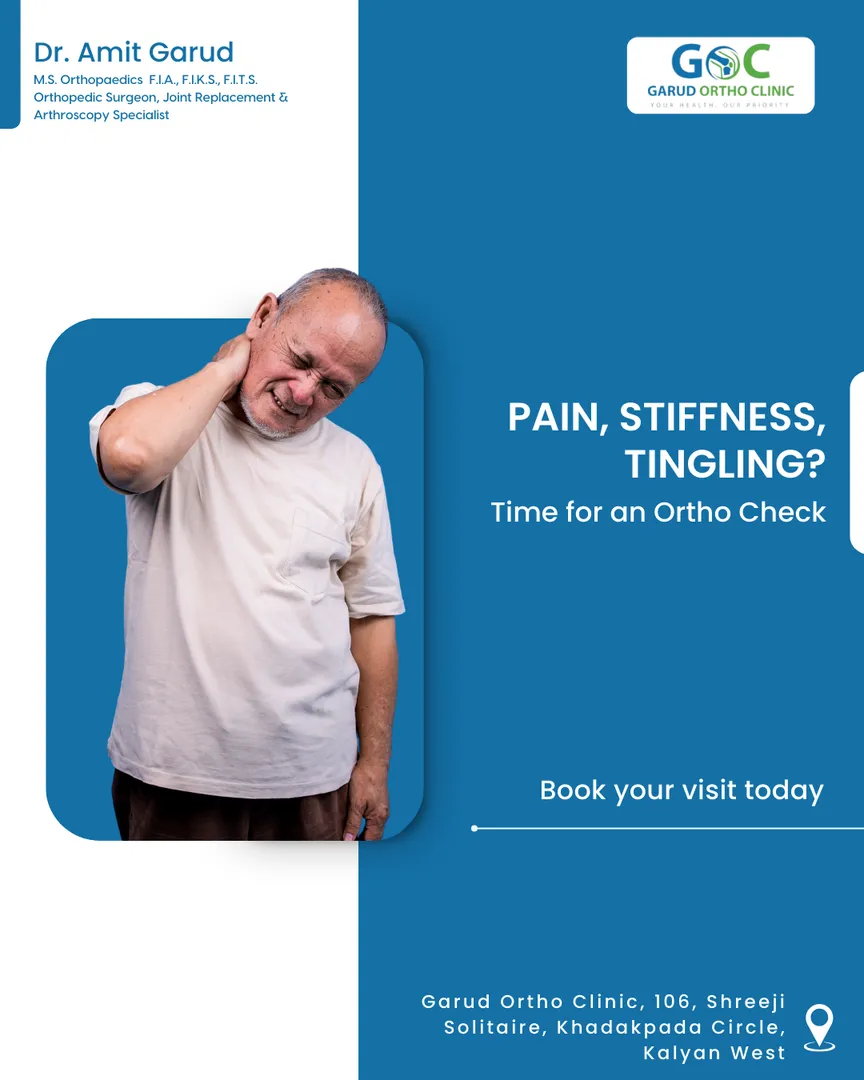 Pain, Stiffness, Tingling? Time for an Ortho Check. Book your visit today