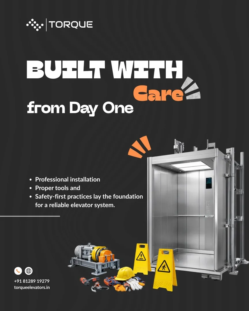 Every smooth ride starts with a safe installation.
Torque Elevators delivers systems designed for pr...