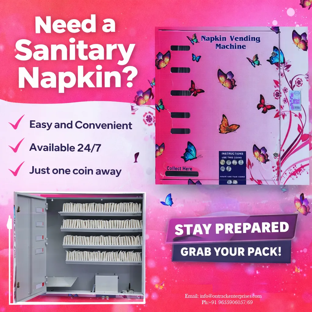 Upi sanitary napkin vending machine in india