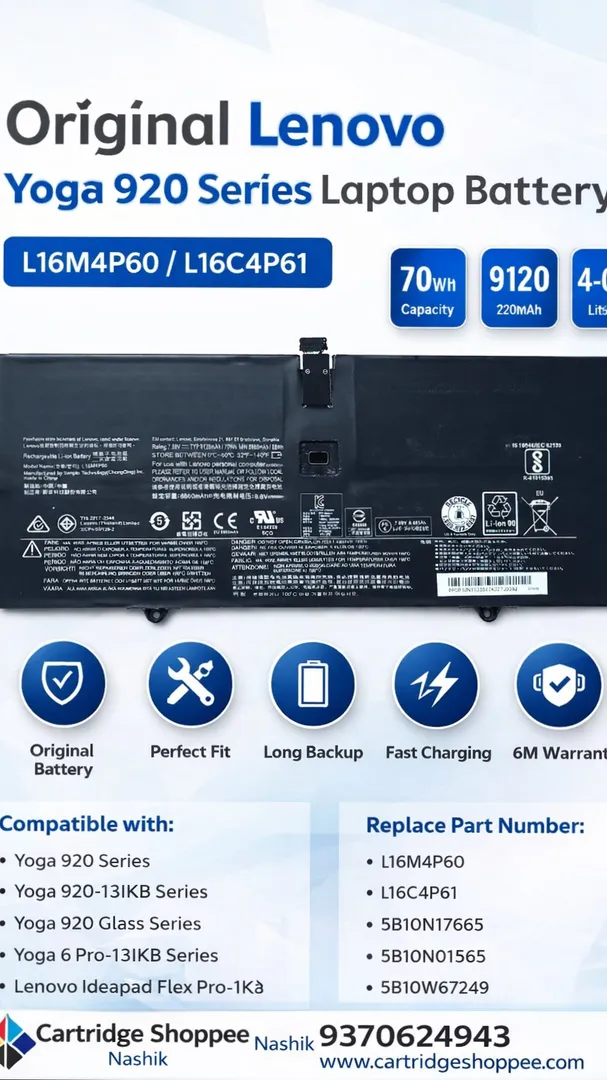 Product Update: Lenovo Yoga 920 Series Laptop Battery Now Available