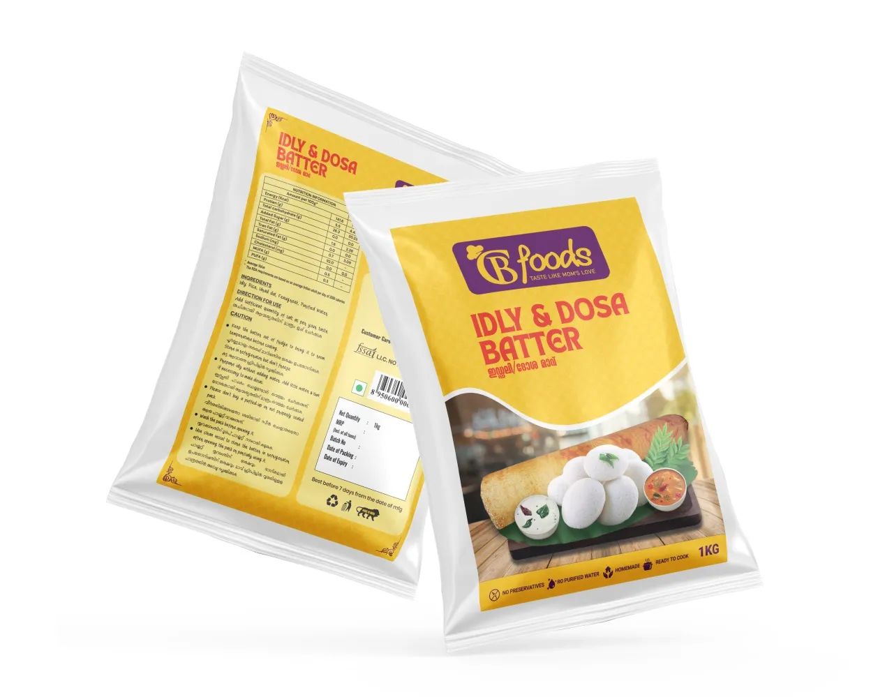 Batter Pouch Packaging & Custom Printing Services in India | Surya Graphics