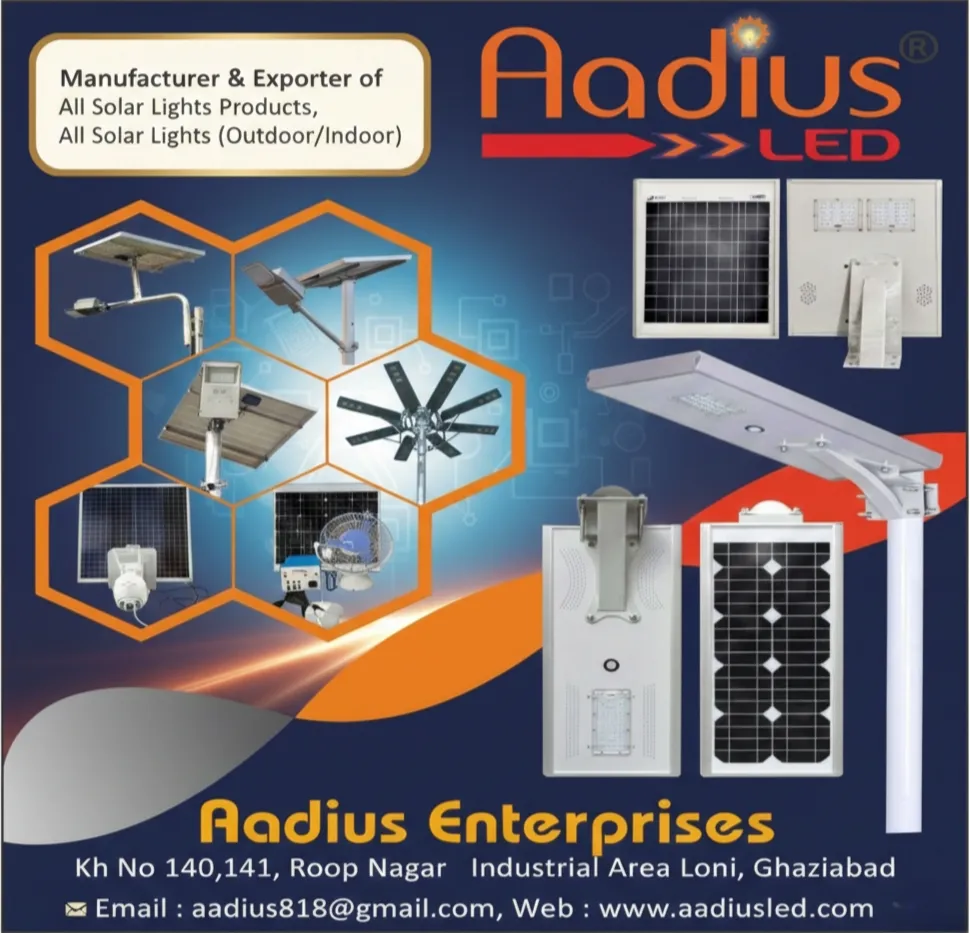 Smart Solar Led Lights Manufacturer in Ghaziabad