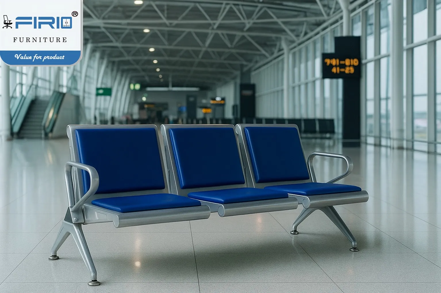 Airport waiting area sofa