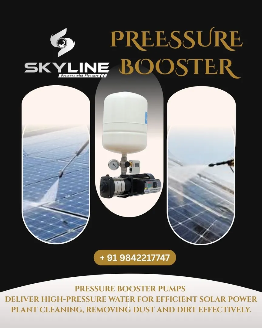 Skyline Automatic Pressure Booster for Solar Power Plant Cleaning in Coimbatore