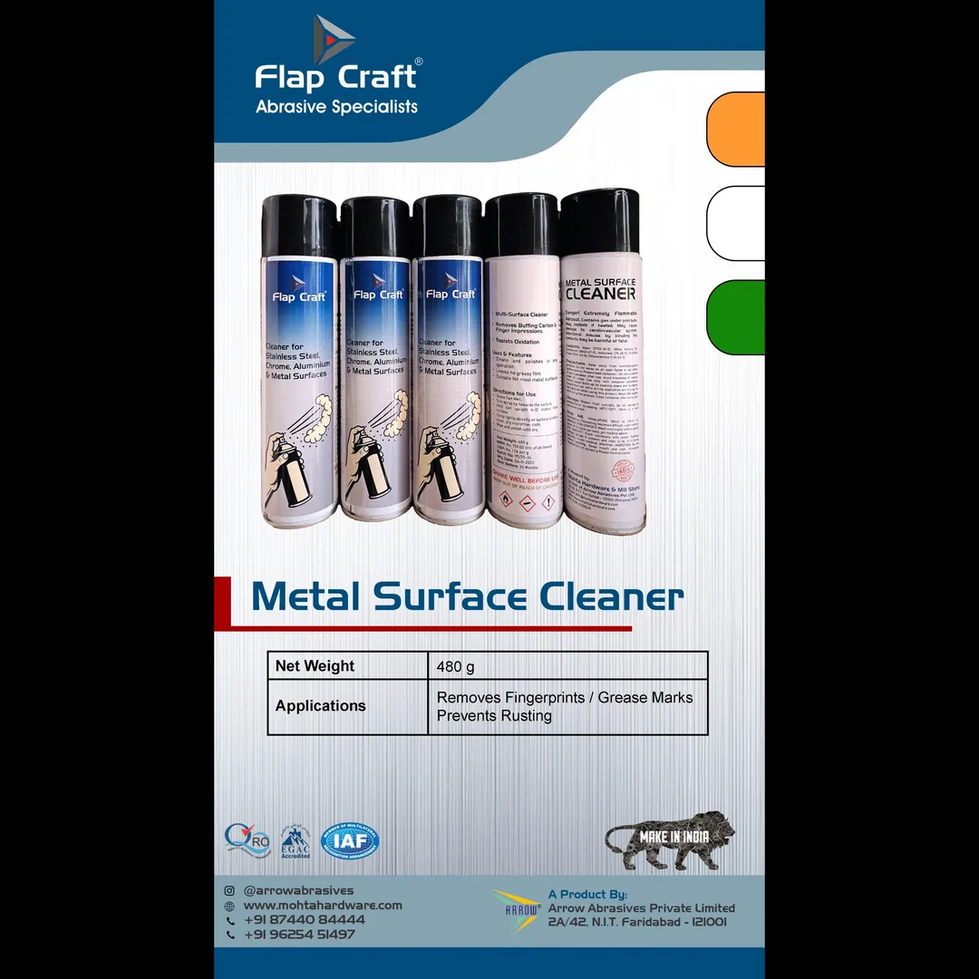 Stainless Steel Cleaning Spray for stain removing and finger marks prevention.
This is specially mad...