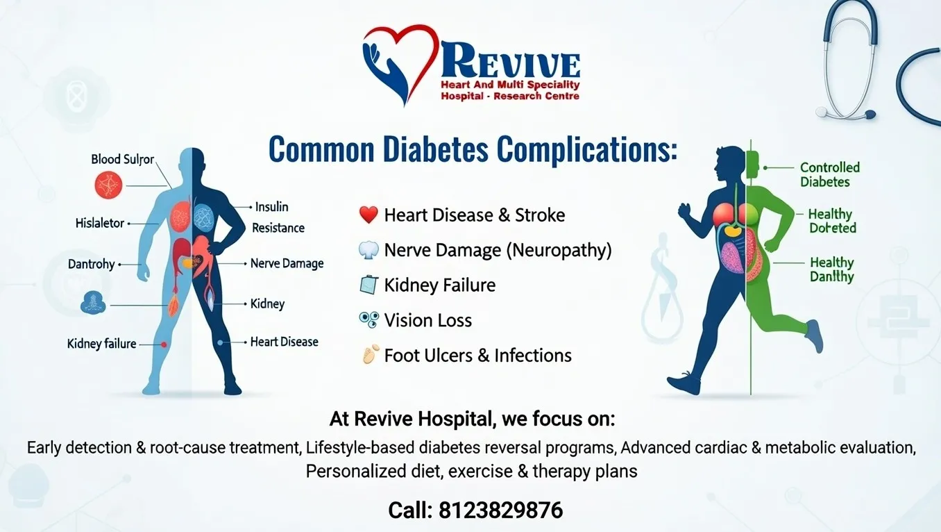 Diabetes Complications Care in Mysore | Heart, Kidney & Nerve Protection – Revive Hospital