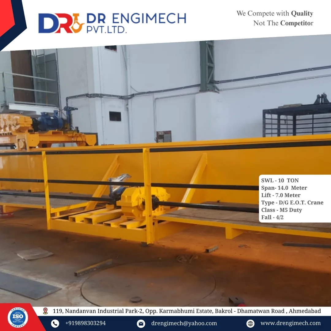 10 Ton Double Girder EOT Crane Manufacturer – Heavy Duty & High Performance
