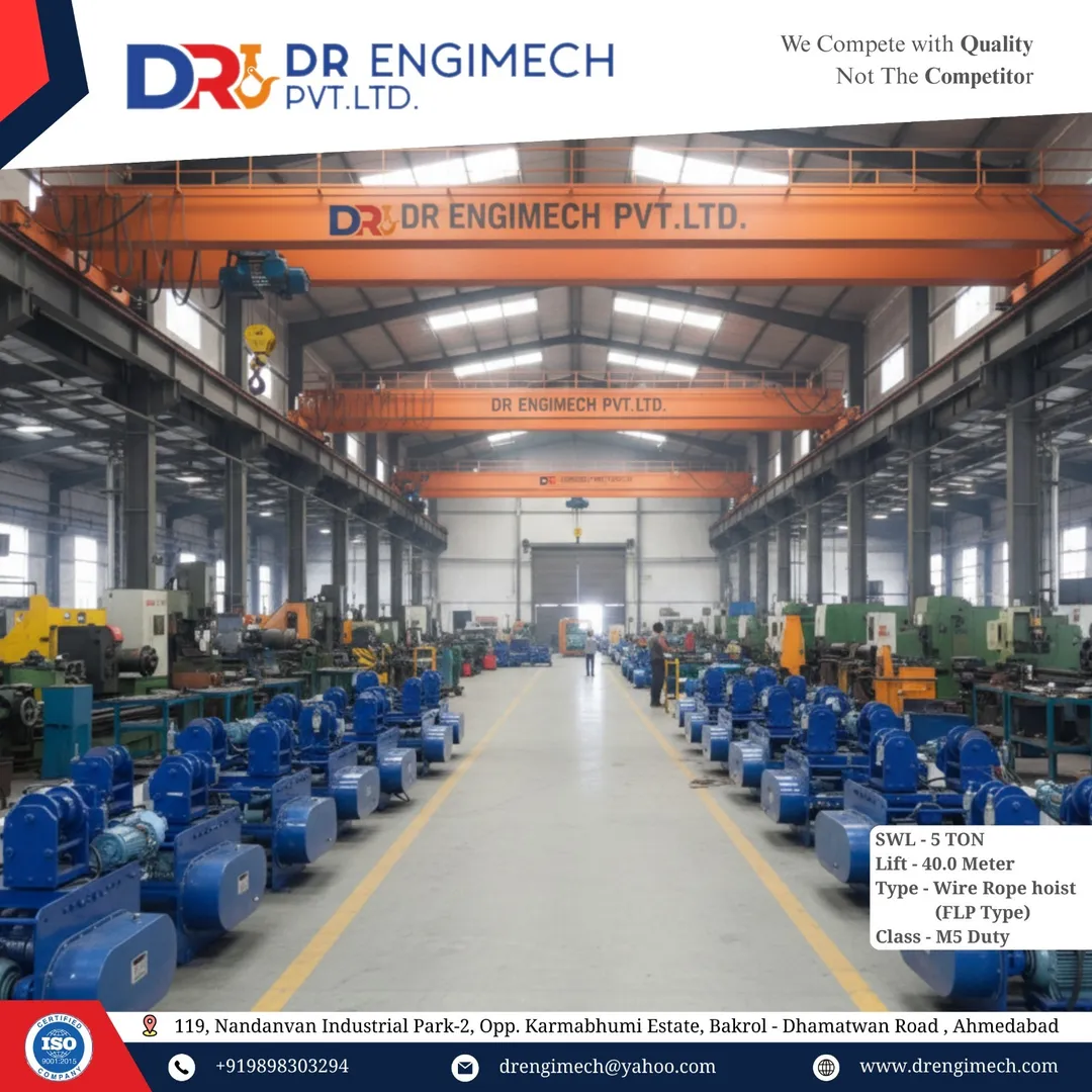 FLP Hoists up to 20 Tons – D.R. Engimech Pvt. Ltd.