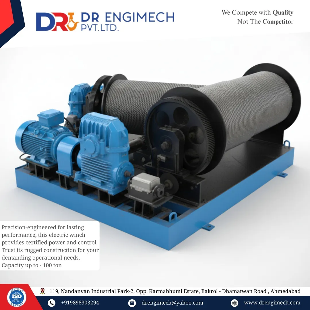 Wire Rope Winch Manufacturer up to 50 Tons