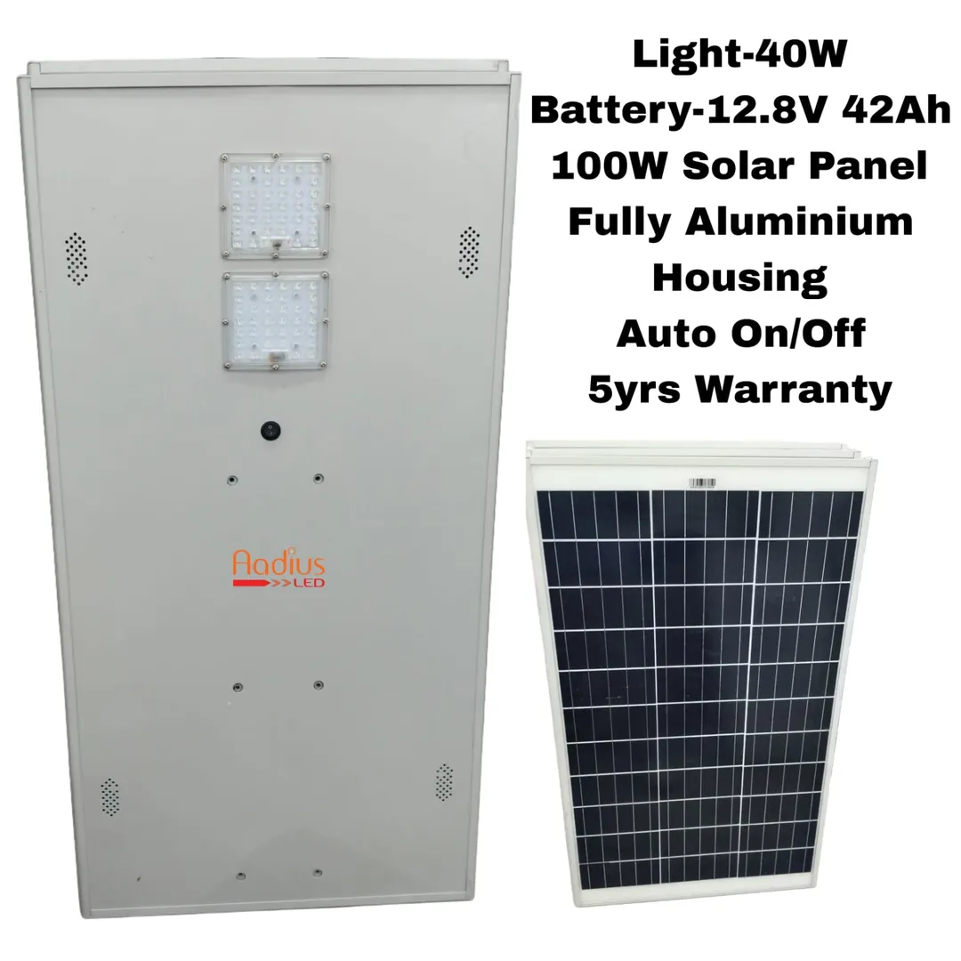 40W Solar All in One Integrated Street Lights Manufacturer in Delhi