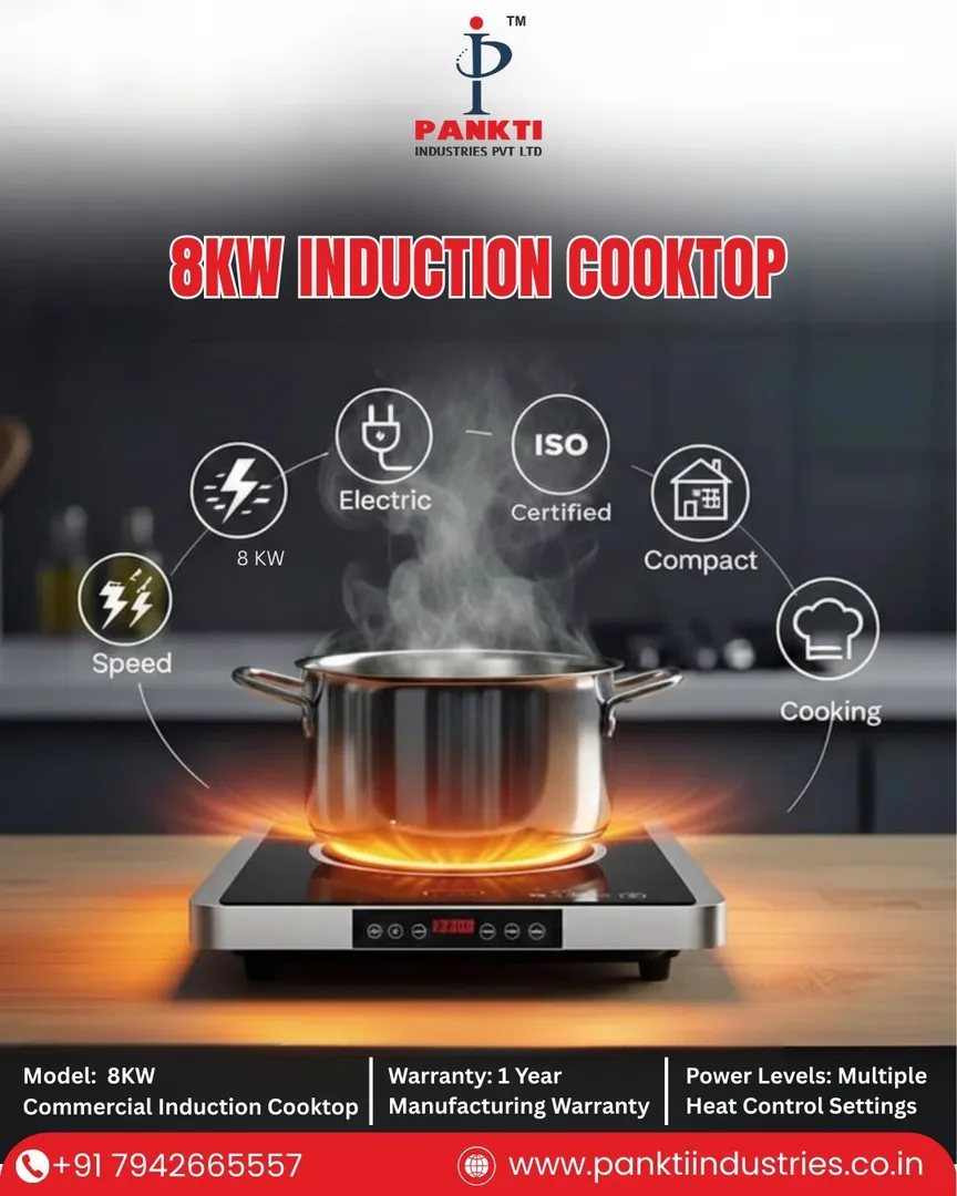 8kW Induction Cooktop Manufacturer in India