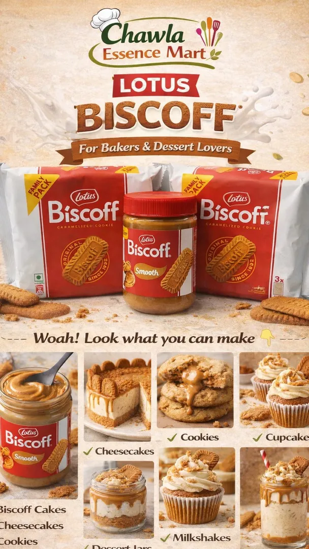 Lotus biscoff spread and lotus biscoff biscuit