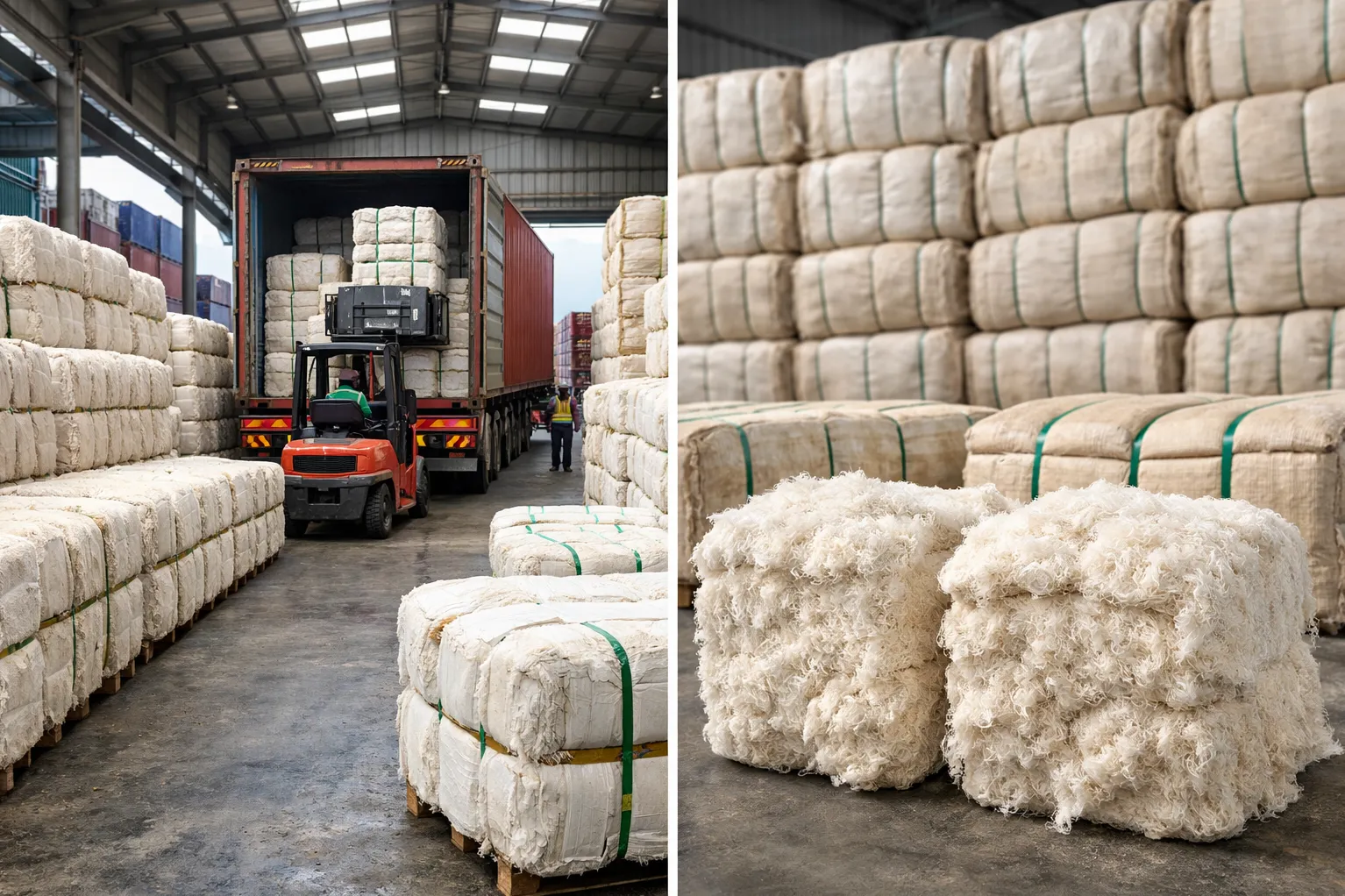 Raw Cotton Bales & Cotton Linters Trusted Exporter from India