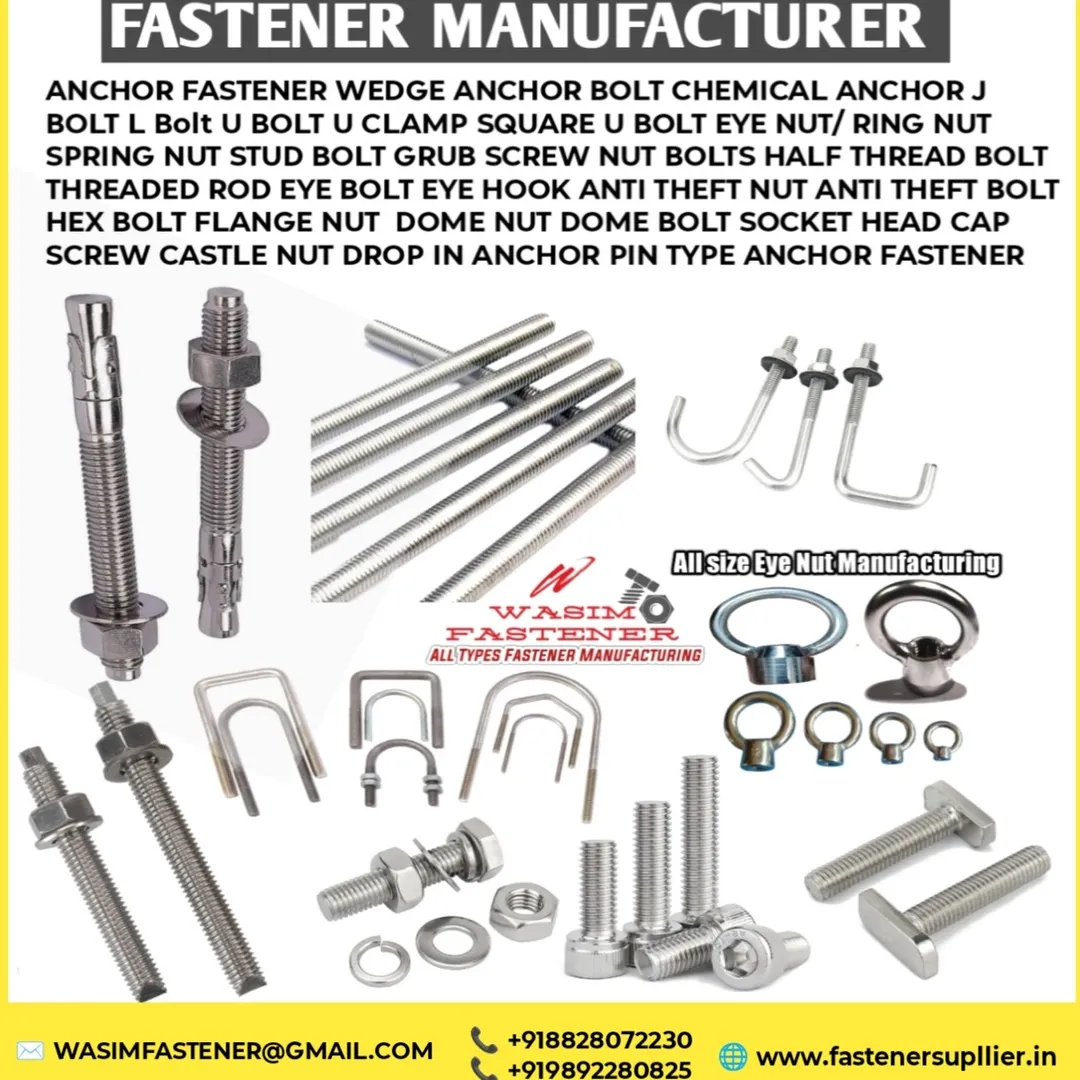 Duplex Anchor Bolt Manufacturer & Supplier in India | Duplex Stainless Steel Anchor Fasteners Bolt