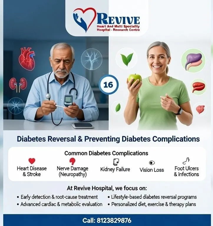 Diabetes Reversal & Complication Prevention Program | Revive Heart & Multi Speciality Hospital