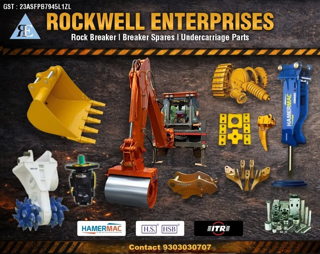 Trusted Rock Breaker Supplier in Mizoram & Across India | Rockwell Enterprises