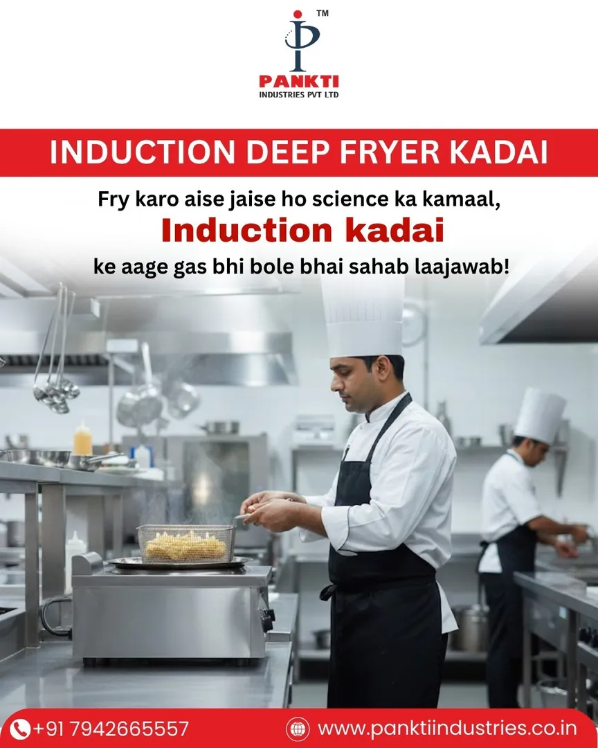 Induction Deep Fryer Kadai Manufacturer in India.