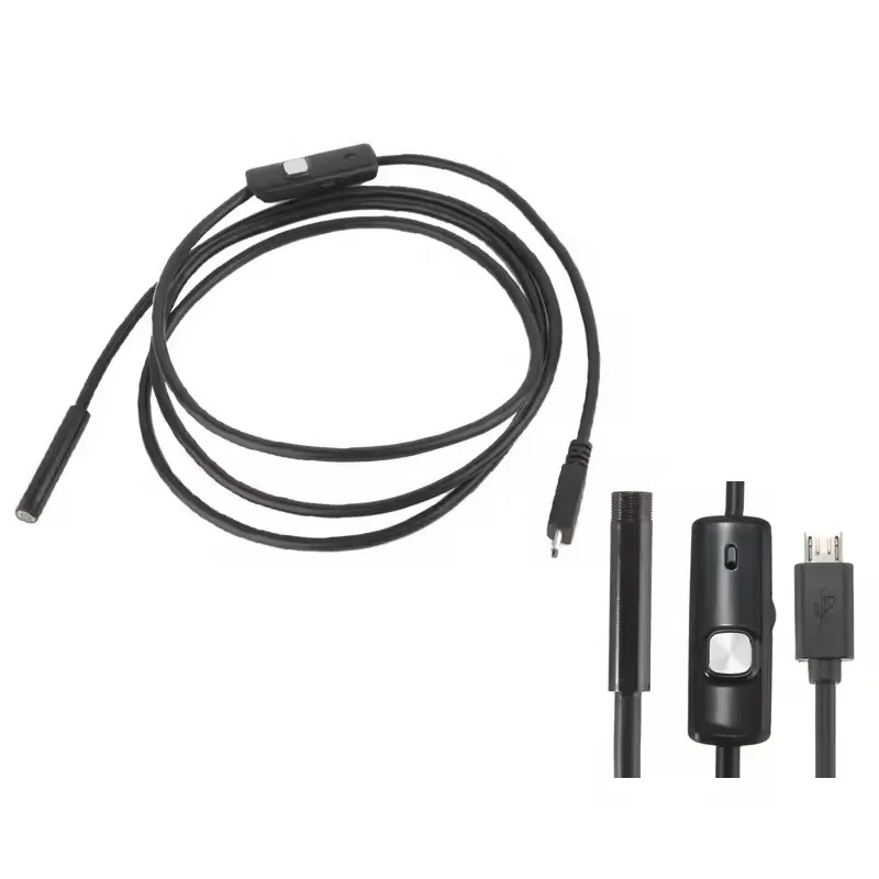 8mm USB Industrial Endoscope Cable Waterproof IP67 Borescope Endoscope Semi-Rigid Cable Endoscope f
