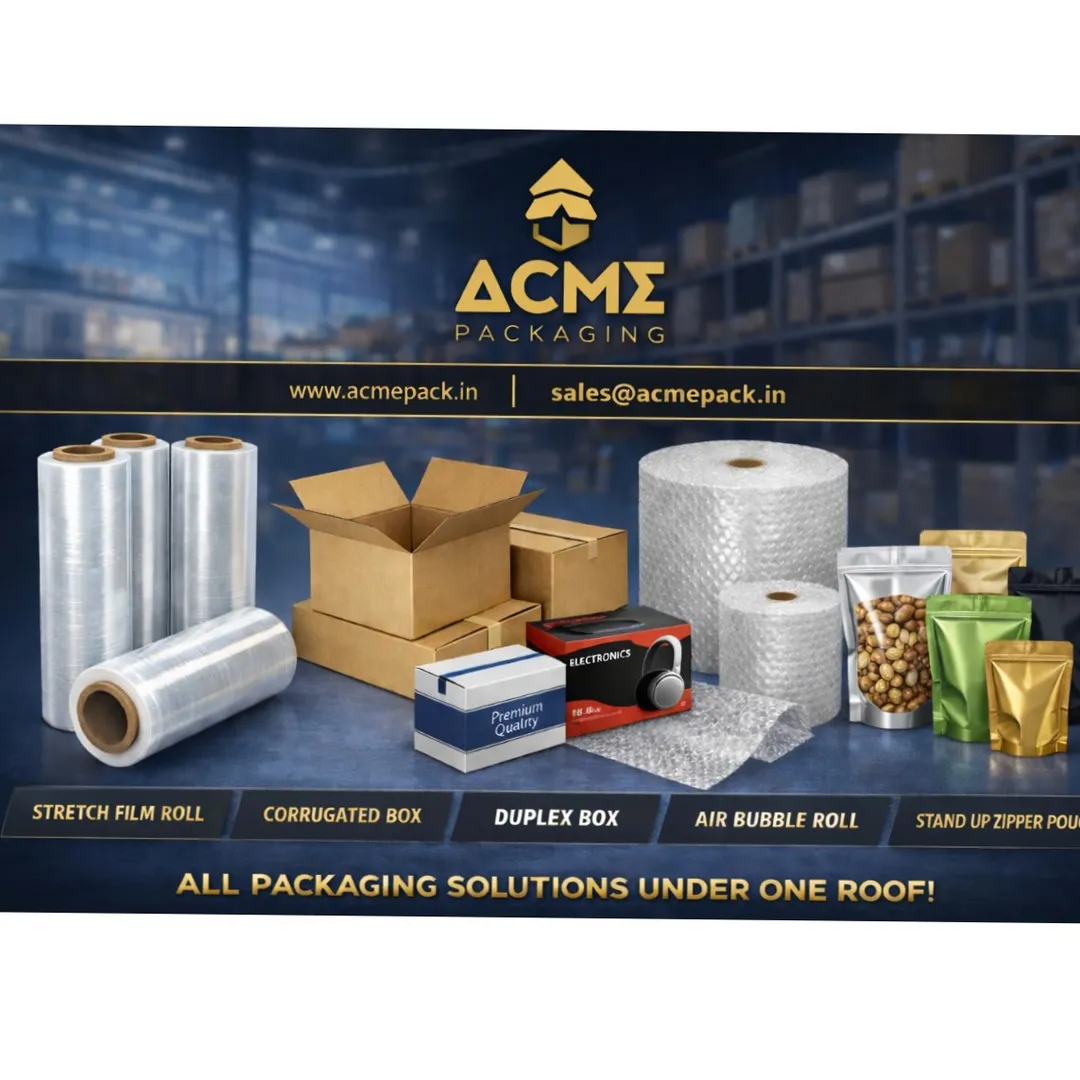 ACME PACKAGING is one of the leading manufacturers of stretch films located in Ahmedabad