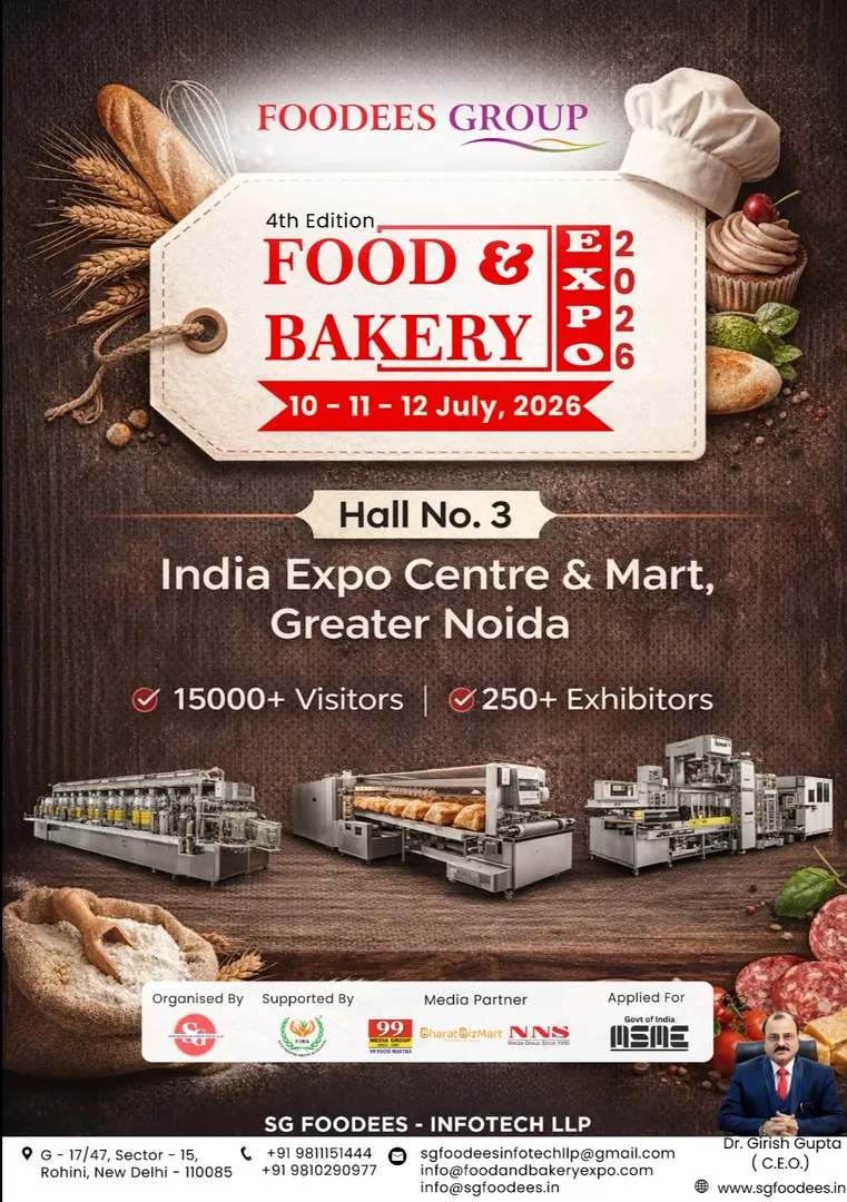๐ฅ Indiaโs Leading B2B Food & Bakery Industry Event is Back โ Food & Bakery Expo 2026!