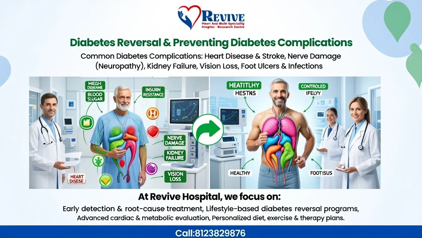 Diabetes Complication Prevention Program | Revive Heart & Multi Speciality Hospital