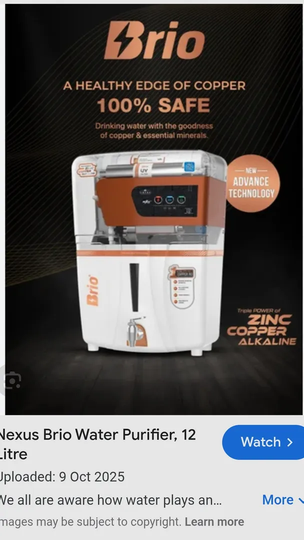 Brio water purifier
