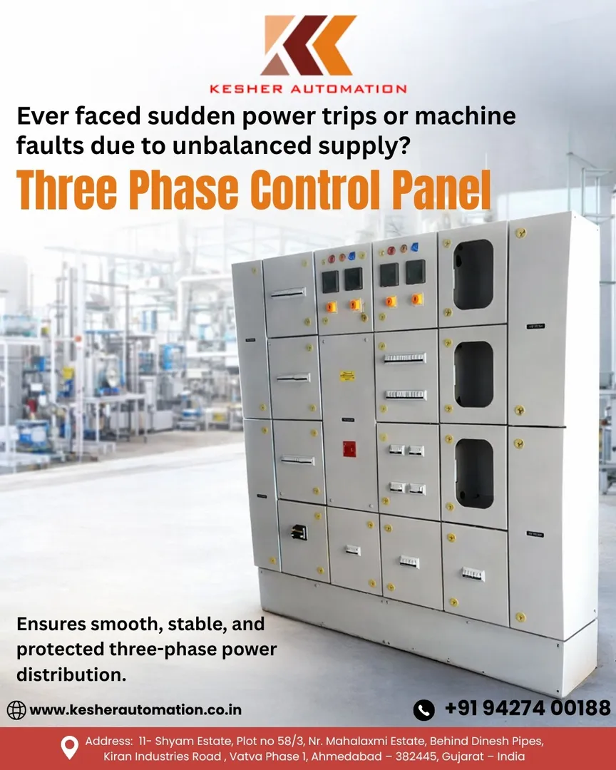 Three Phase Control Panel Manufacturer in India.