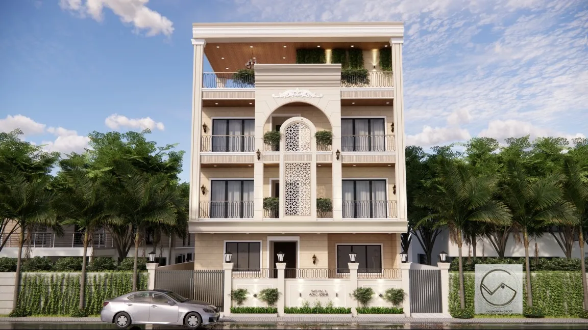 "A beautifully crafted elevation designed with precision and creativity. Clean lines and balance pro...