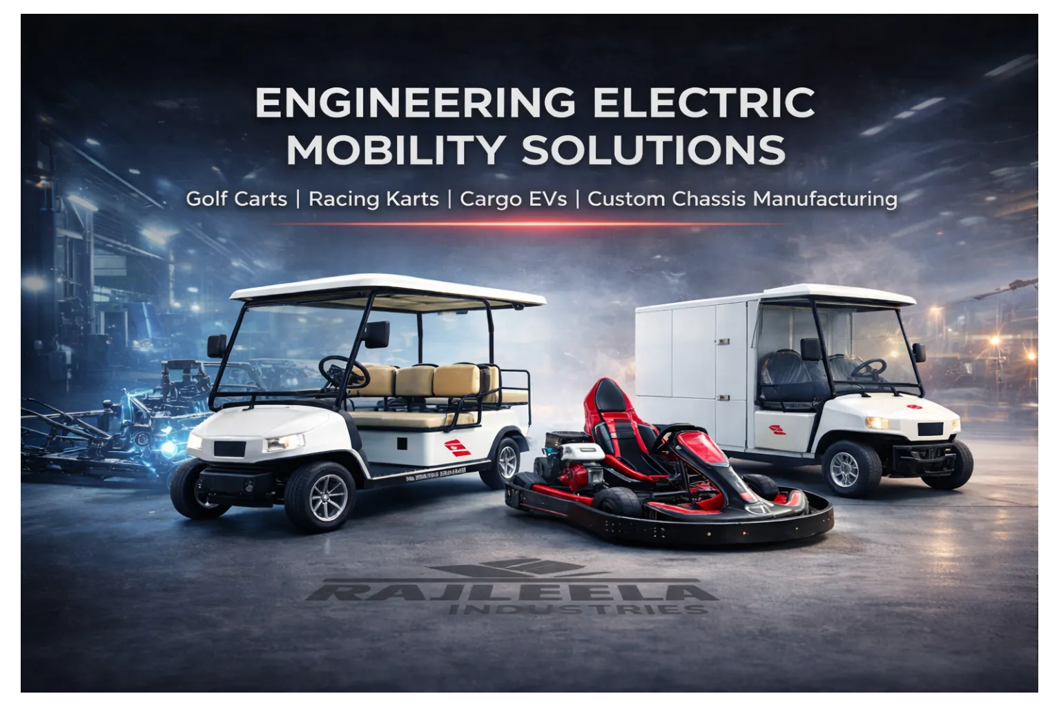 Prominent Manufacturer of Golf Cart, Go Kart, Cargo Utility Carts and Multipurpose Electric Vehicles