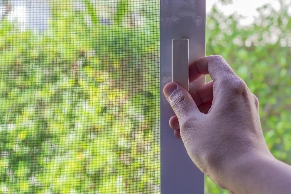 Pleated Mosquito Mesh Door in Ganga Dham – Smooth Entry with Quiet Protection