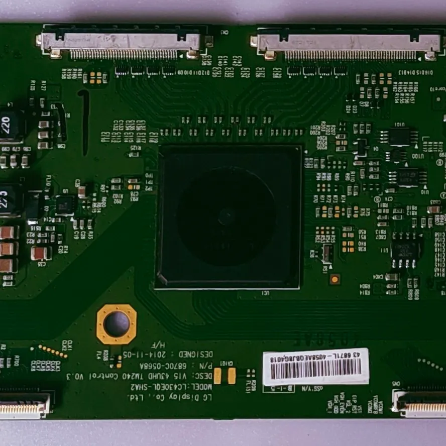 SONY 43X8500C LED TV FHD TCON PART NUMBER- LC430EQL-SHA2 V15 43UHD TM240 CONTROL VO.3 P/N 6870C-0568
